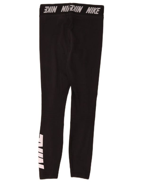 Nike Leggings gráficos para mujer UK 8 Small Algodón negro