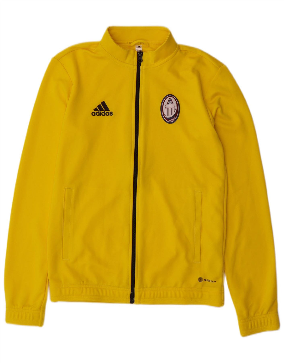 ADIDAS Hombre Aeroready Chándal Top Chaqueta Pequeña Amarillo Poliéster