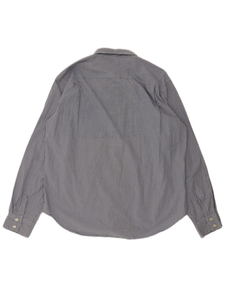 Camisa Gap Hombre XL Algodón A Cuadros Azul