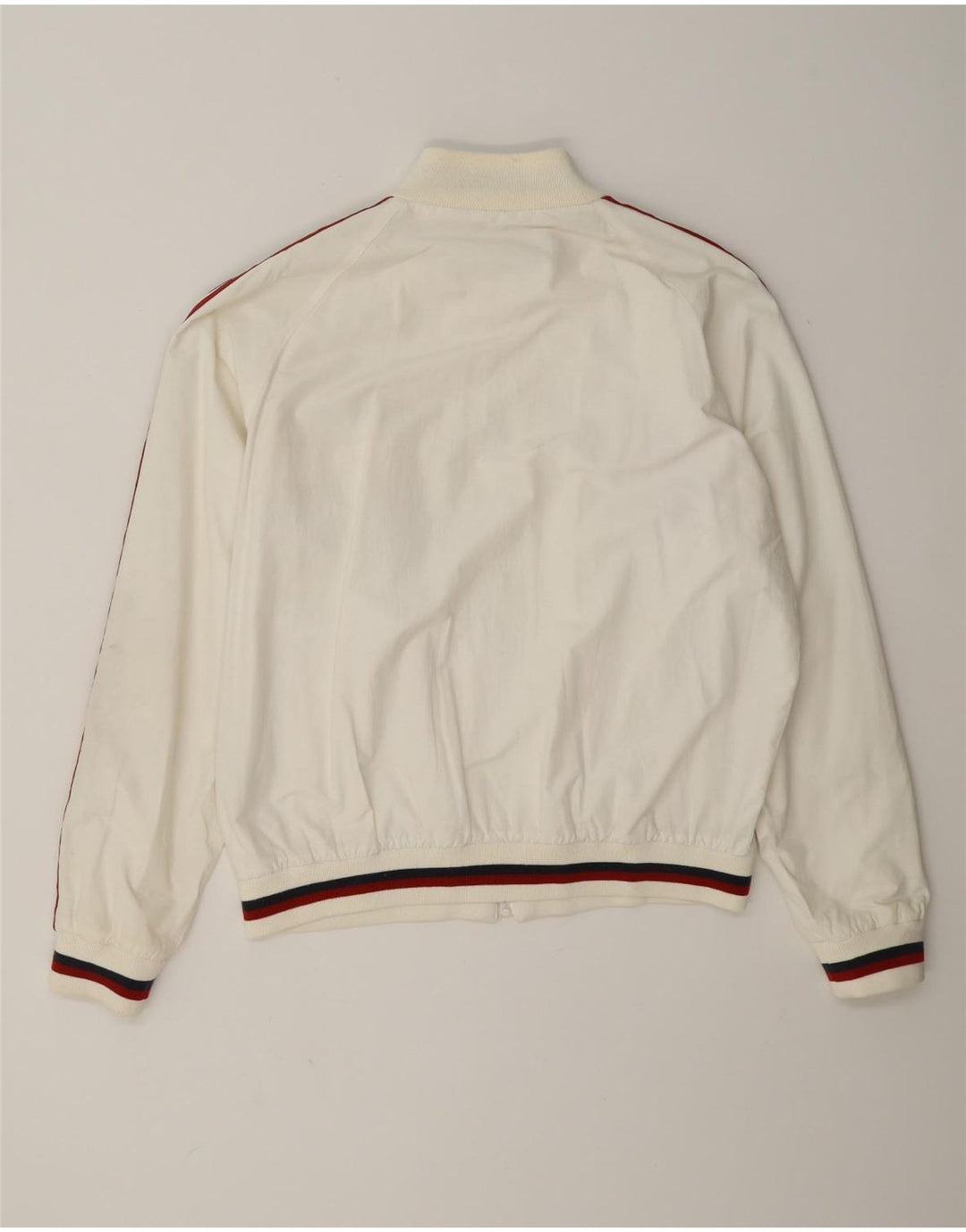 WPM Chaqueta bomber con estampado de Wildcats para hombre, talla 40, color blanco