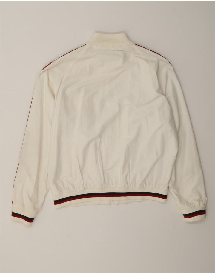 WPM Chaqueta bomber con estampado de Wildcats para hombre, talla 40, color blanco