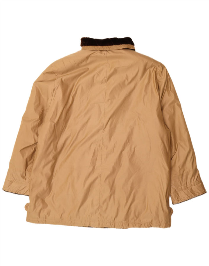 Delmod Abrigo cortavientos extragrande para mujer UK 18 XL Poliéster beige