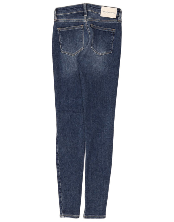 Vaqueros pitillo para mujer Calvin Klein W25 L30 Algodón azul marino