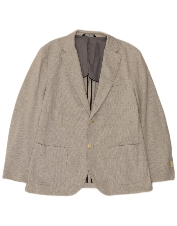 Massimo Dutti Chaqueta Blazer De 2 Botones Hombre EU 56 XL Gris Argyle/Diamante