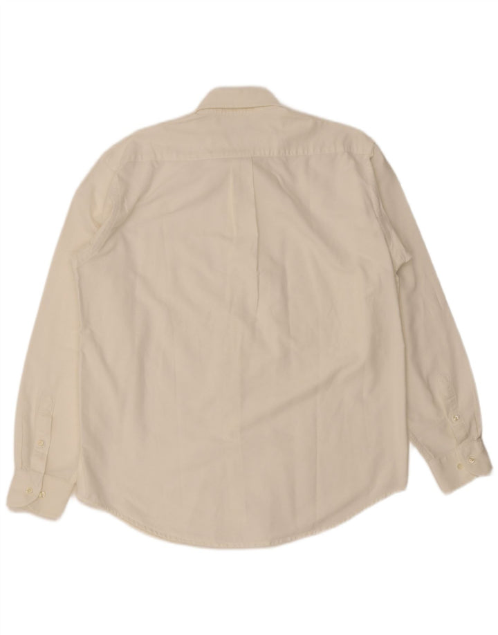 Camisa Benetton Hombre Grande Blanco Algodón