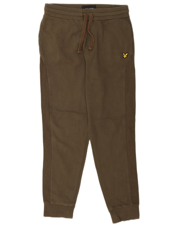 Lyle & Scott Hombre Pantalones De Chándal Joggers Small Verde Algodón