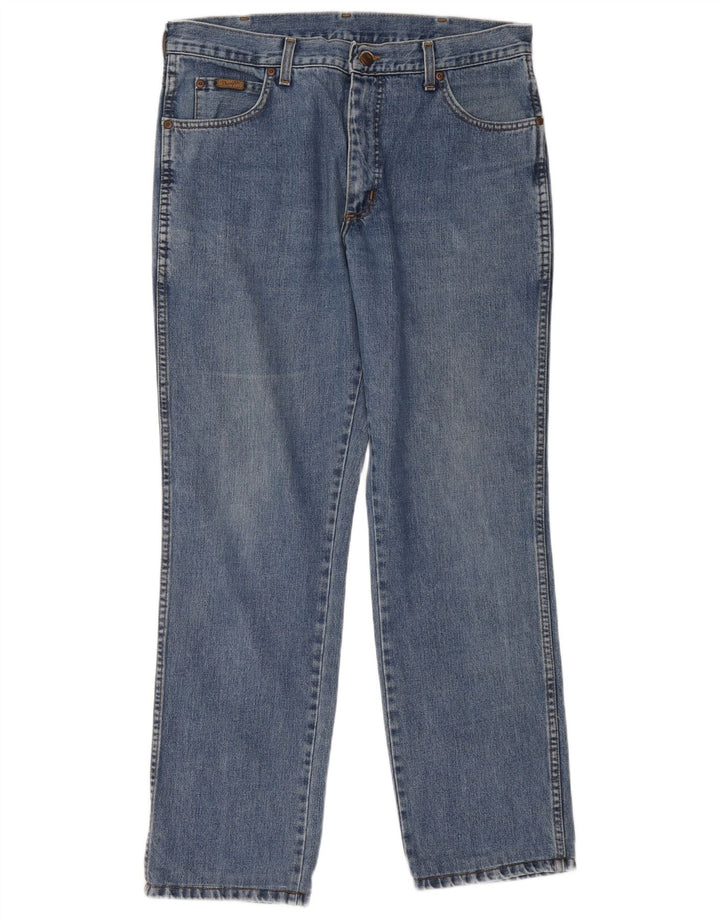 Wrangler Vaqueros rectos para hombre W36 L34 Algodón azul