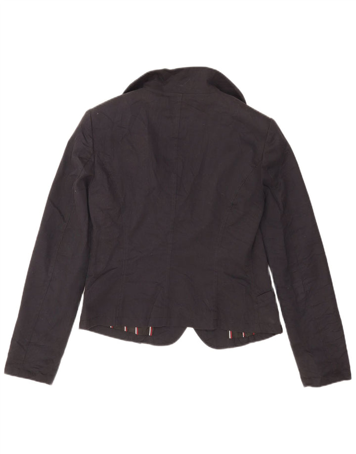 Armani Jeans - Chaqueta tipo blazer para mujer con 1 botón, talla 10, color azul marino