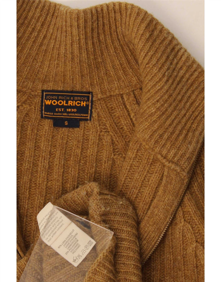 Woolrich Suéter Cárdigan Para Hombre Pequeño De Lana Marrón