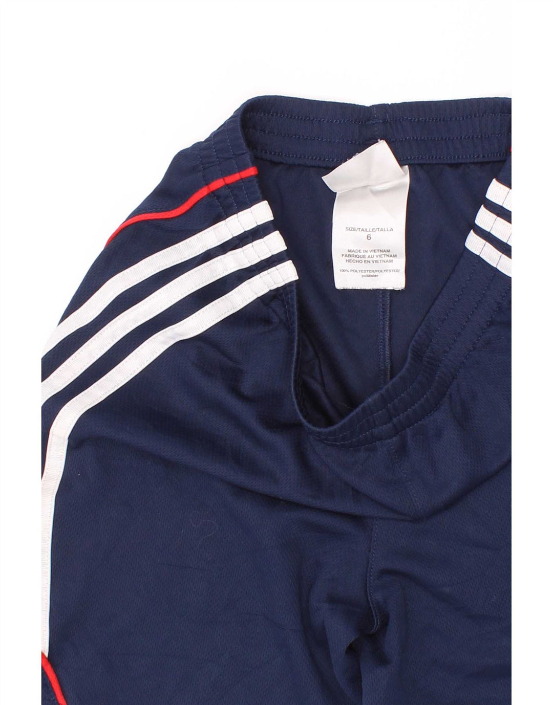 Adidas Pantalones cortos deportivos para niño 5-6 años Azul marino Colorblock Poliéster