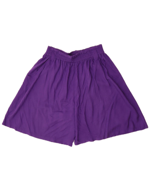 Careers Pantalones cortos casuales de cintura alta para mujer W30 Medio Púrpura