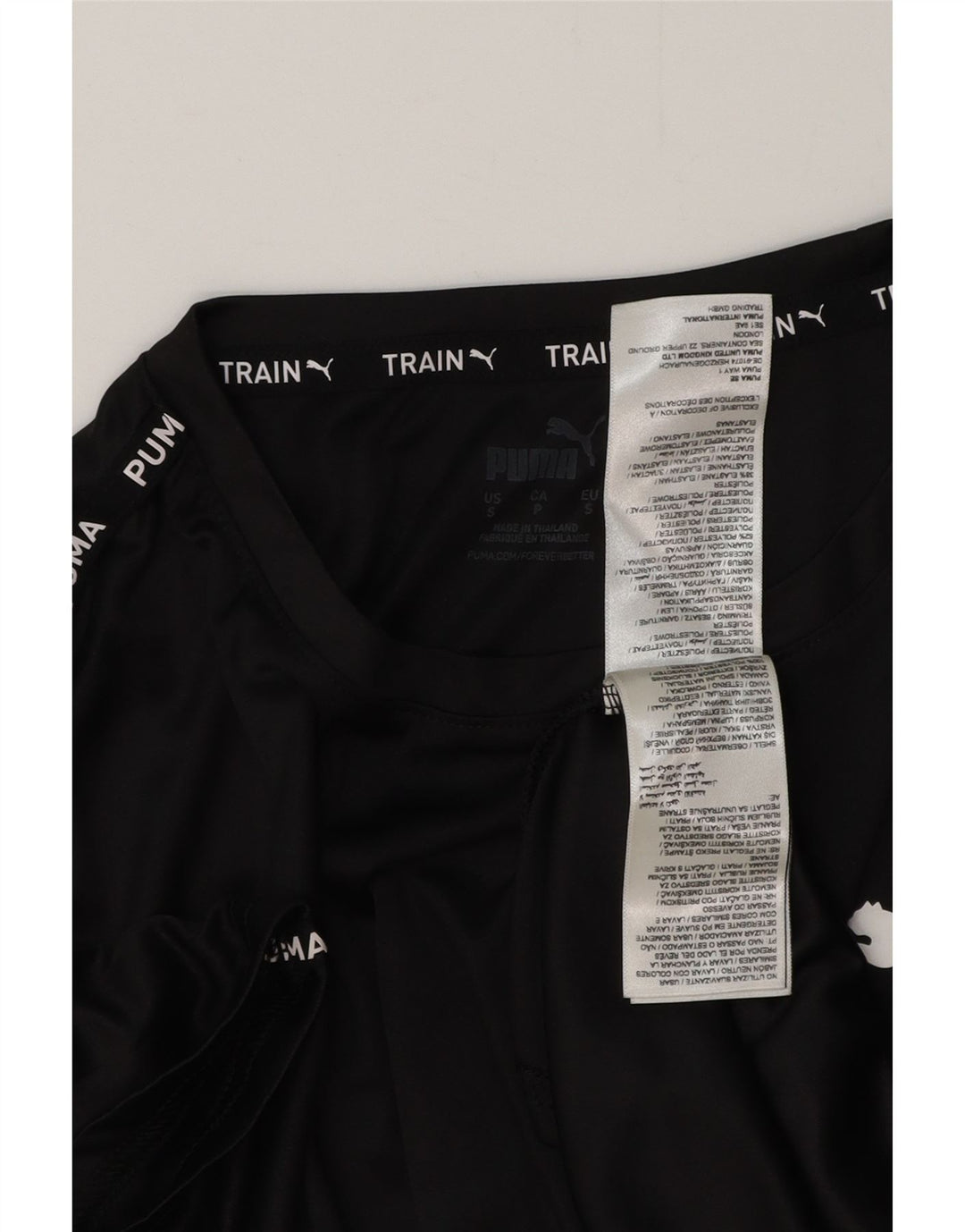 PUMA Camiseta gráfica para hombre Top Small Black Poliéster