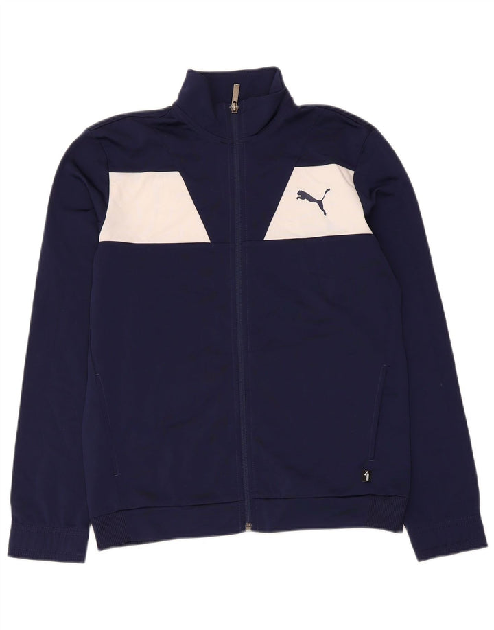 Puma Chaqueta de chándal para niño 13-14 años Azul Marino Colorblock