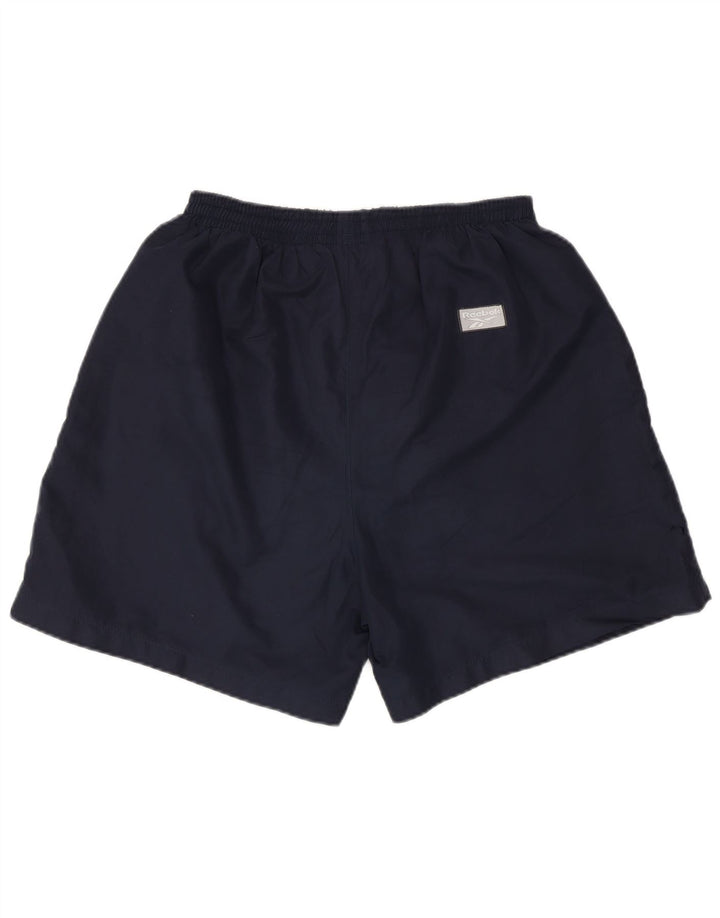 Reebok Mens Sport Shorts Small Azul Marino Poliéster