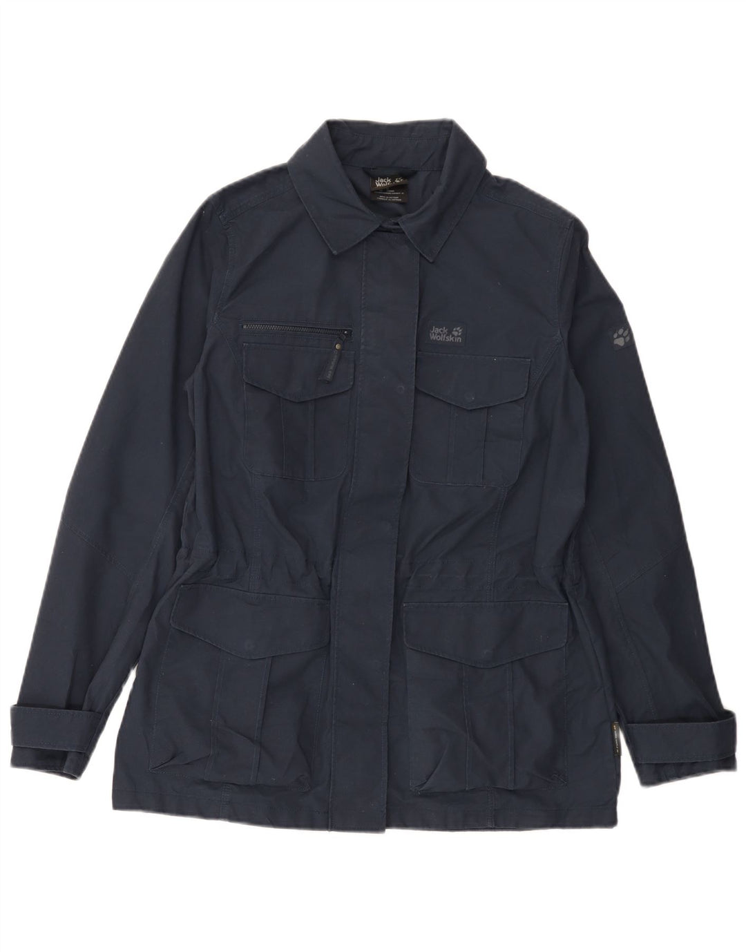 Jack Wolfskin Chaqueta utilitaria para mujer UK 12 Mediana Azul marino Poliéster