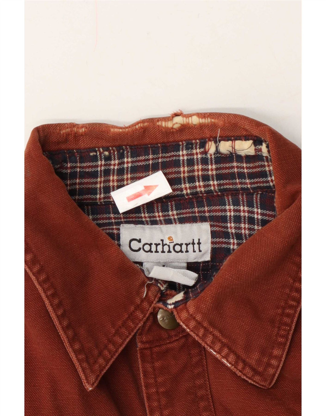 Carhartt Hombre Lumberjack Camisa Grande Algodón Marrón