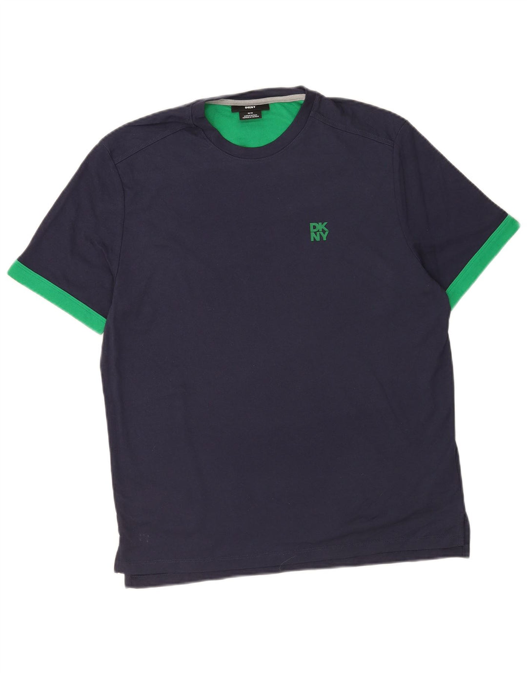Dkny Camiseta Hombre Top Medium Azul Marino Algodón