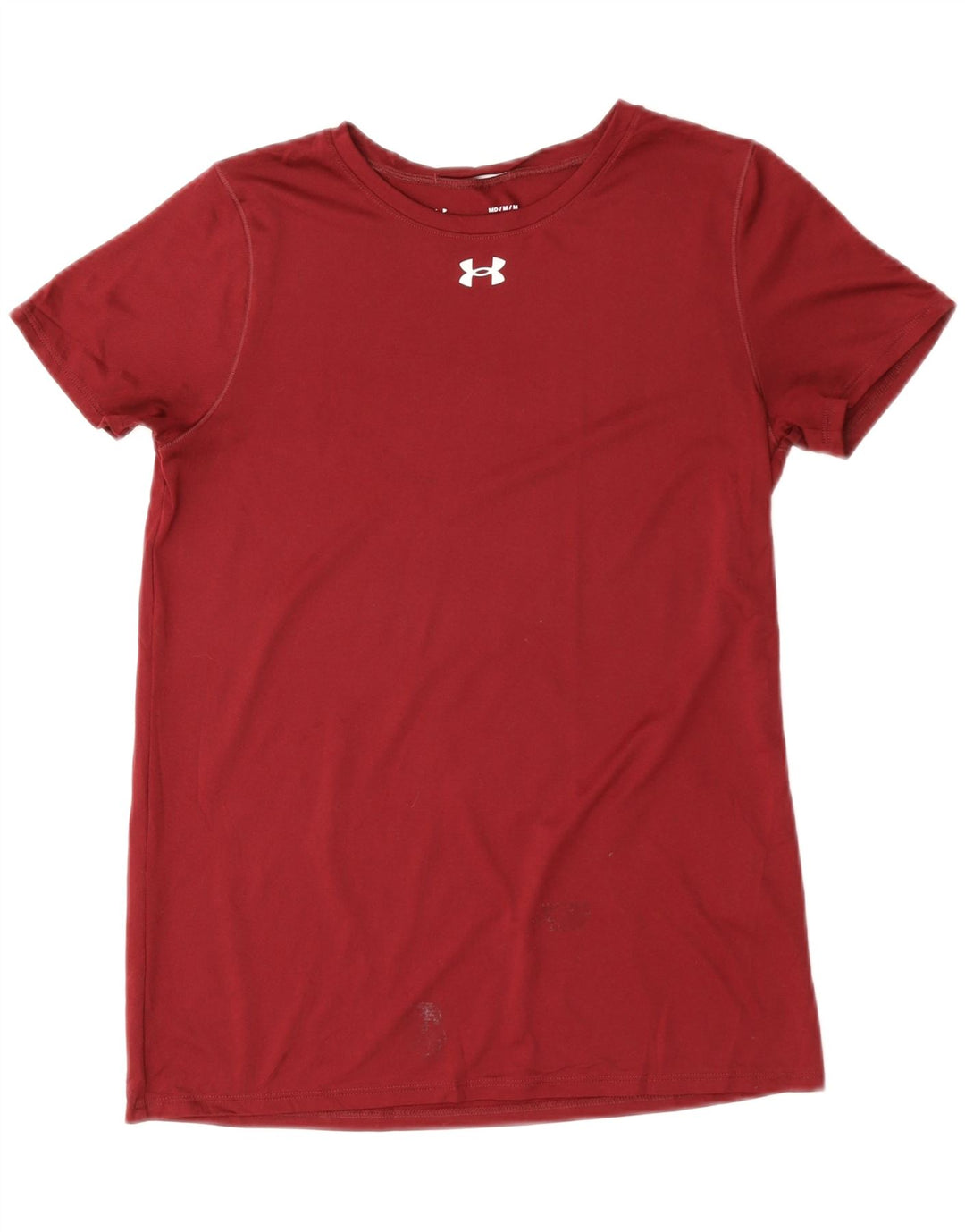 Under Armour Camiseta para mujer Top UK 12 Medium Rojo Poliéster Deportes