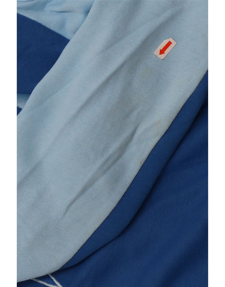 Reebok - Chaqueta de chándal con gráfico para hombre, talla grande, algodón azul color block