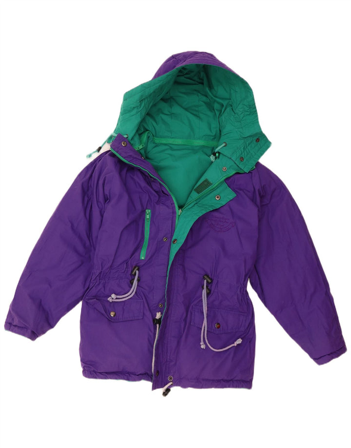 Brugi Chaqueta acolchada reversible con capucha para niño 13-14 años Morado Poliéster