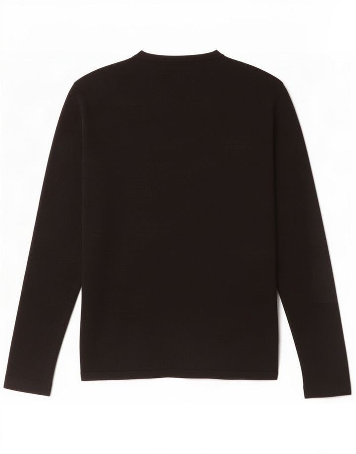 Zara Hombre Top Manga Larga Viscosa Negro Medio