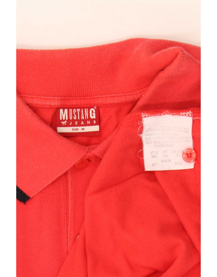 Polo Mustang Hombre Algodón Rojo Medio