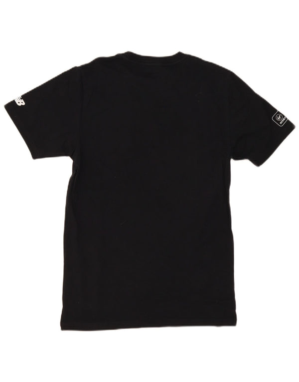 New Balance Hombre London Graphic Camiseta Top Small Algodón Negro