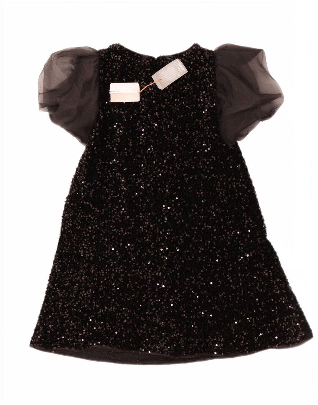 Monsoon Vestido evasé de lentejuelas para niña 12-13 años Negro Poliéster