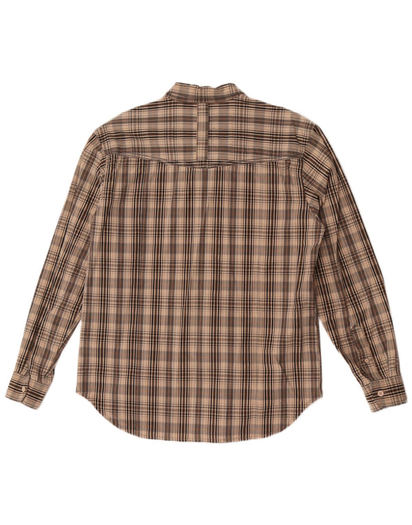 Wrangler Camisa Greensboro para hombre XL Algodón a cuadros marrón