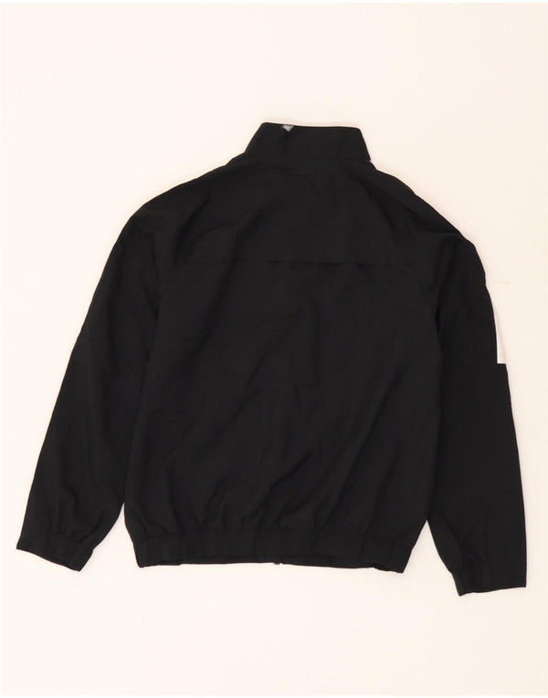 Nike Boys Dri Fit Chándal Top Chaqueta 8-9 años Pequeño Negro Colorblock