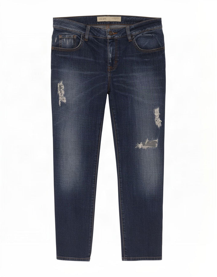 Guess Vaqueros ajustados desgastados para hombre W27 L28 Azul
