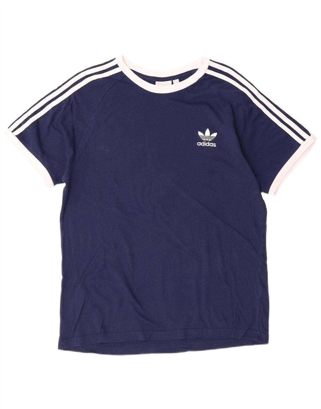 ADIDAS Camiseta Hombre Top Grande Azul Marino Algodón