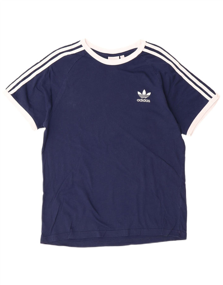 ADIDAS Camiseta Hombre Top Grande Azul Marino Algodón