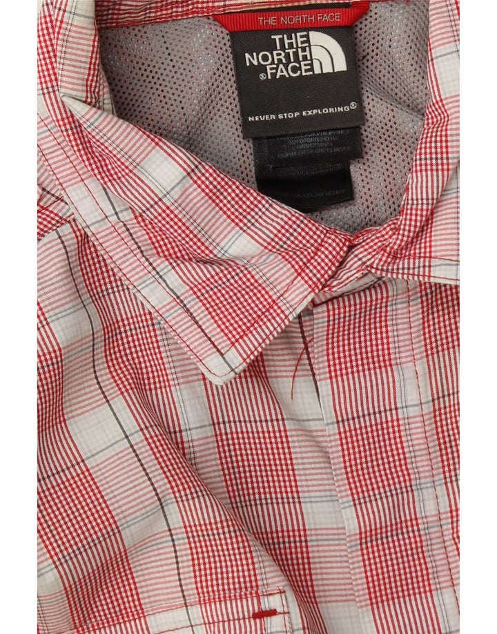 The North Face Camisa Hombre Nylon Cuadros Rojos Pequeños