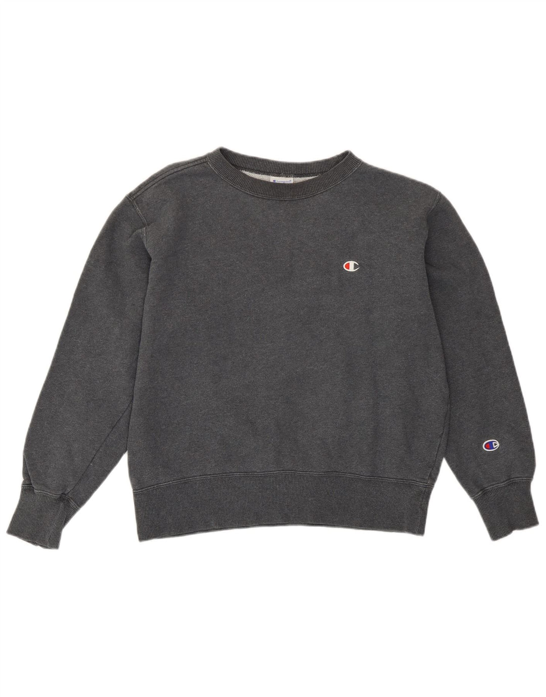 Champion Sudadera extragrande para mujer, talla 10, algodón gris pequeño