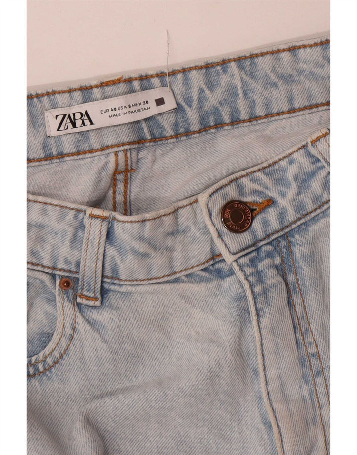 Zara Vaqueros Cónicos Para Mujer EU 40 Medium W30 L28 Azul