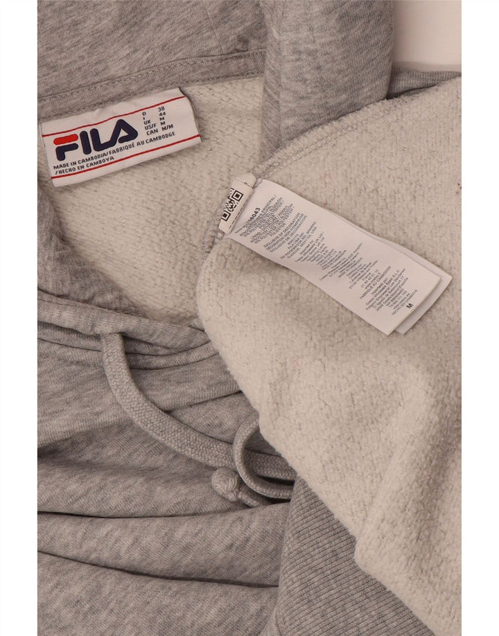 Fila Hombre Sudadera Con Capucha Jersey De Algodón Moteado Gris Medio