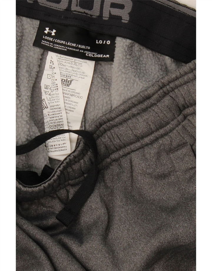 UNDER ARMOUR Pantalones de chándal holgados Cold Gear para hombre, talla grande, gris