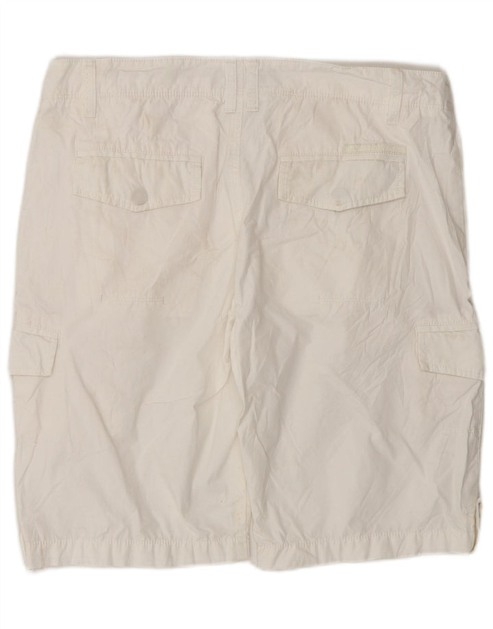 Pantalones cortos cargo Calvin Klein para hombre W32 Algodón blanco mediano