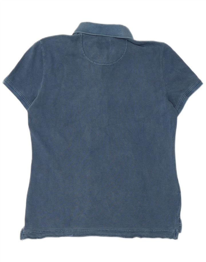 Polo Lacoste Mujer Talla 40 Algodón Azul Medio