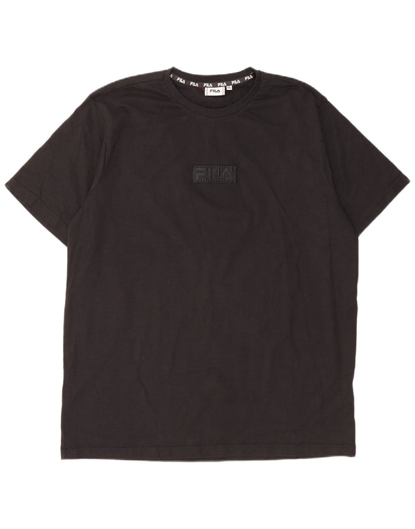 Fila Camiseta gráfica para hombre Top 2XL Algodón negro