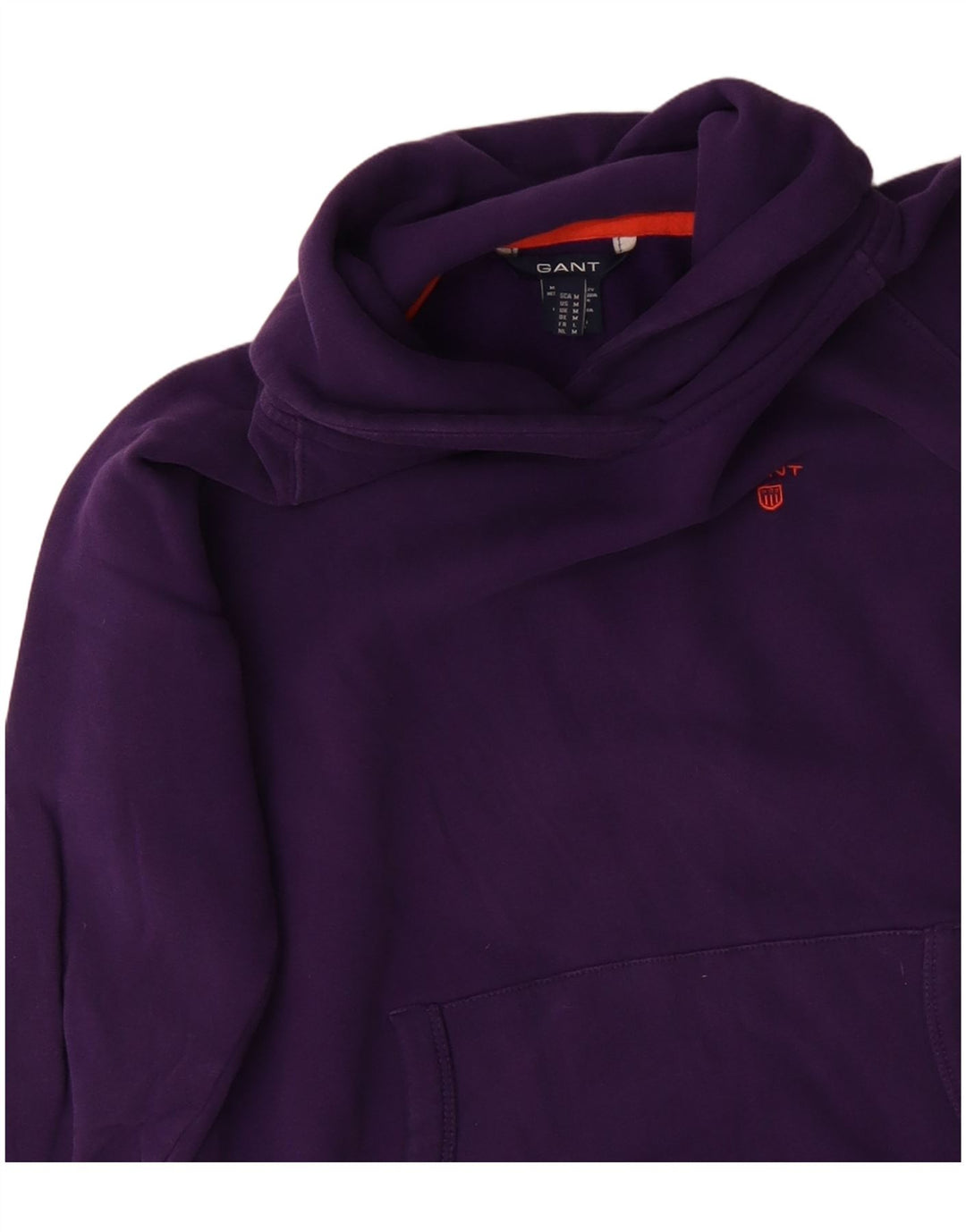 GANT Sudadera con cuello chal para mujer, talla 44, algodón morado mediano