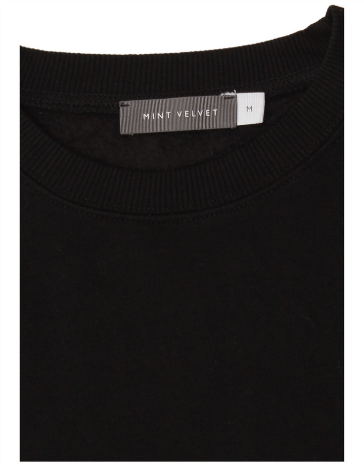 MINT VELVET Sudadera para mujer Jumper UK 40 Mediano Negro