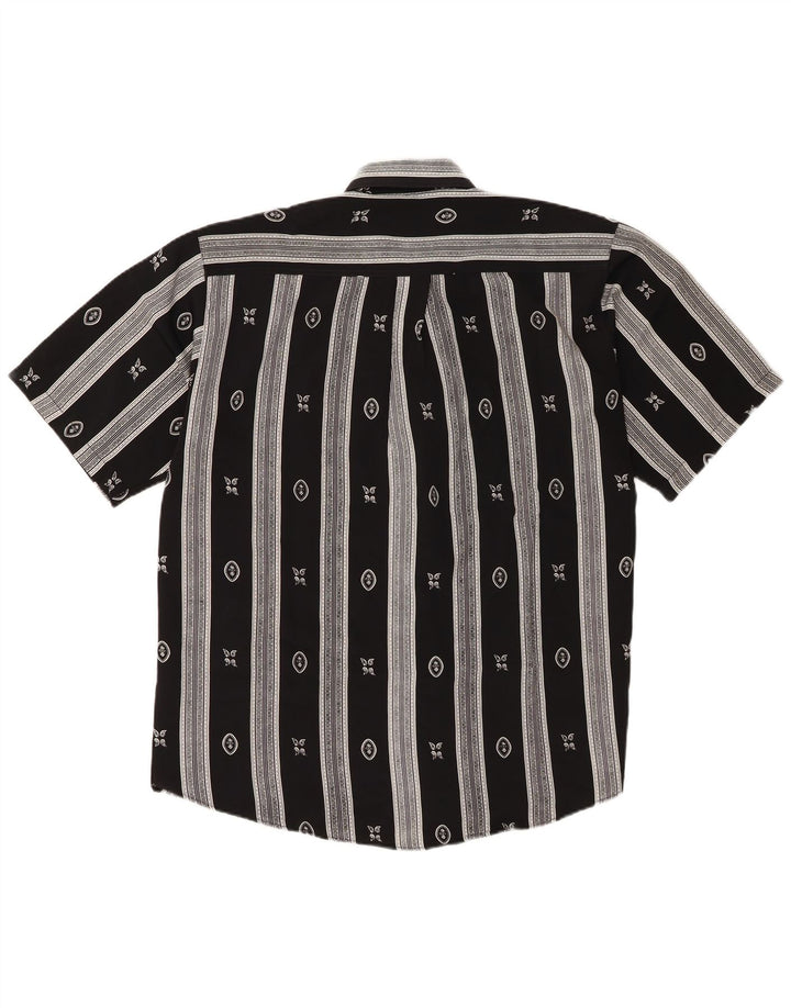Cassera Camisa Manga Corta Hombre XL Poliéster Geométrico Negro
