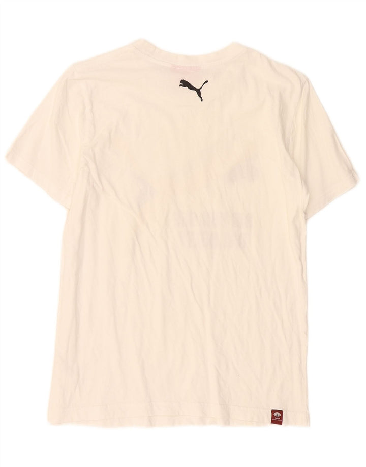 Puma - Camiseta gráfica para hombre, talla pequeña, color blanco