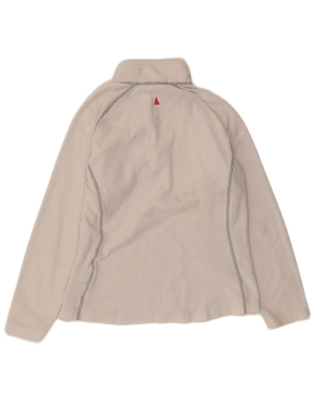 Musto Jersey de forro polar con cuello y cremallera para mujer UK 44 Poliéster blanco grande