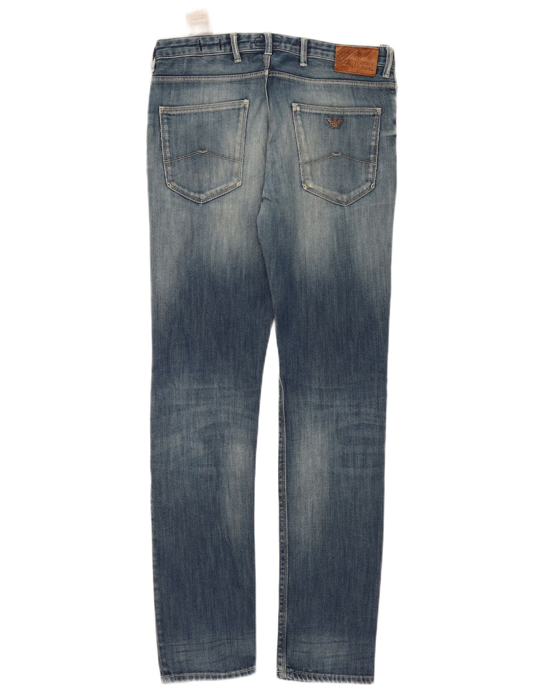 Jeans Armani Mujer Ajustados Desgastados Slim W32 L32 Algodón Azul