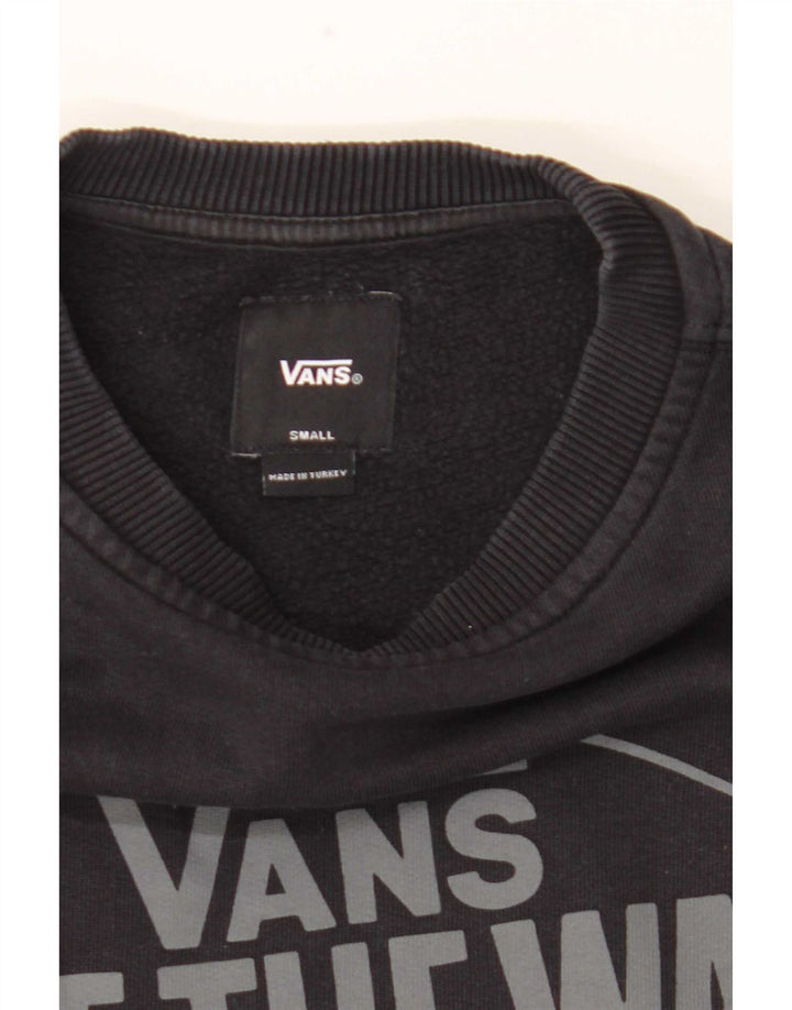 Vans Hombre Sudadera Gráfica Jersey Pequeño Negro