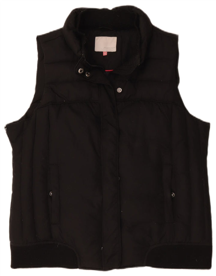 John Lewis Chaleco acolchado para mujer UK 46 Grande Poliéster negro