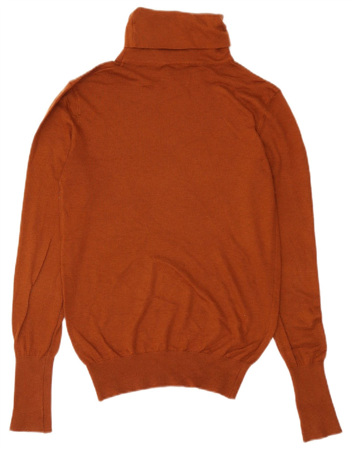 Zara - Jersey con cuello vuelto para mujer, talla 40, color marrón medio
